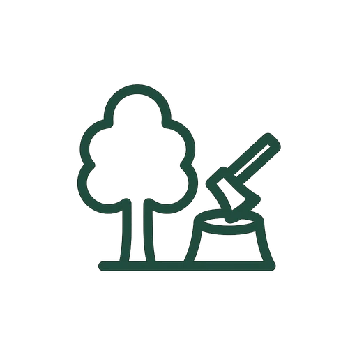 Tree removal service icon