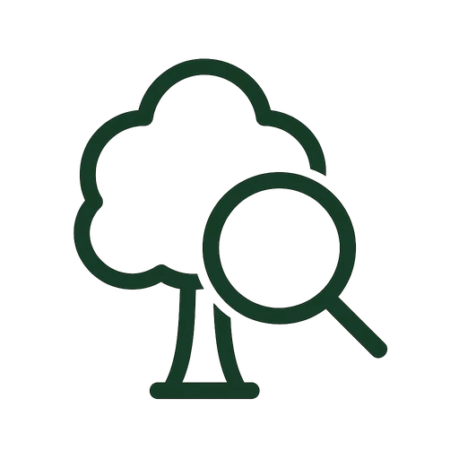 Tree risk assessment icon