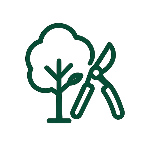 Tree trimming service icon