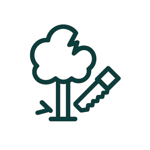 Storm damage cleanup icon