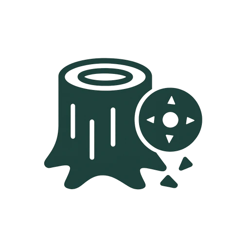 Stump grinding service icon