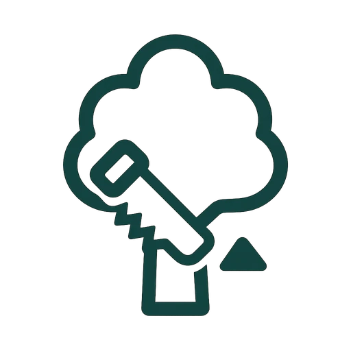 Hazardous tree removal icon