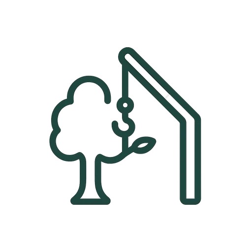 Crane tree removal icon